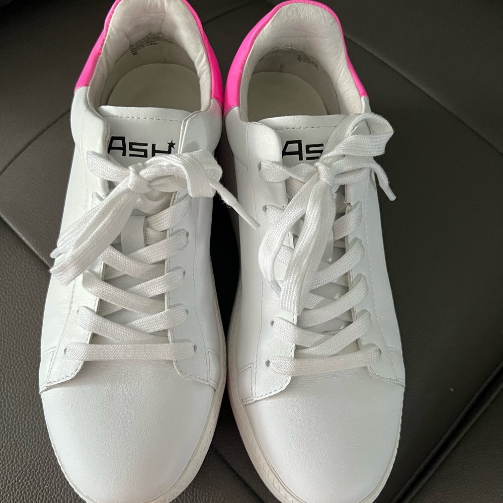 Ash Platform Leather Sneakers